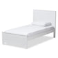 Catalina Modern Classic Mission Style White-Finished Wood Twin Platform Bed FredCo