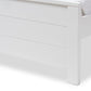 Catalina Modern Classic Mission Style White-Finished Wood Twin Platform Bed FredCo