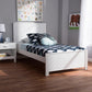 Catalina Modern Classic Mission Style White-Finished Wood Twin Platform Bed FredCo