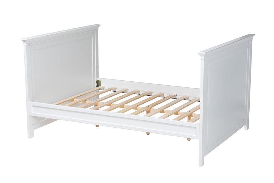 Ceri Classic and Traditional White Finished Wood Full Size Daybed FredCo