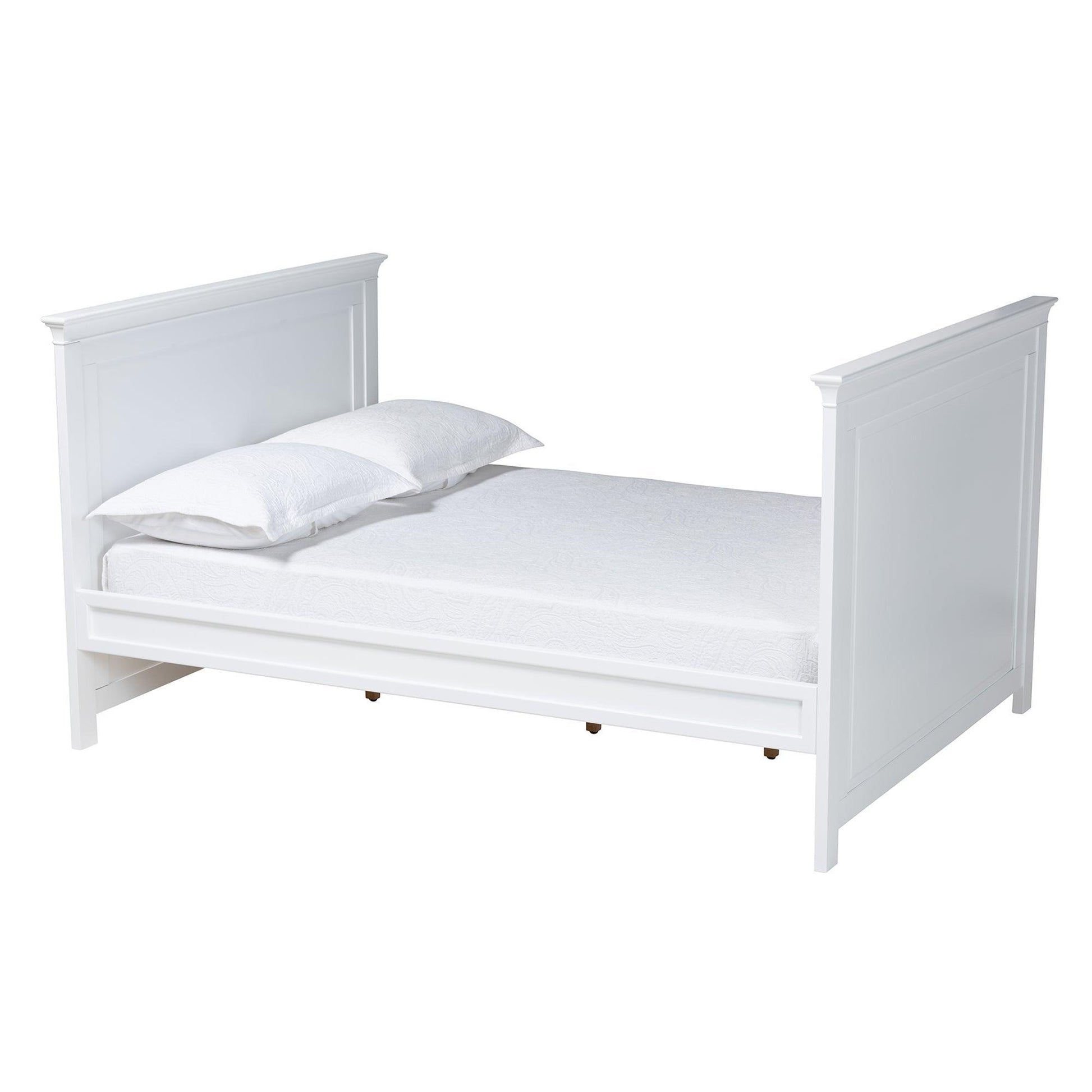 Ceri Classic and Traditional White Finished Wood Full Size Daybed FredCo