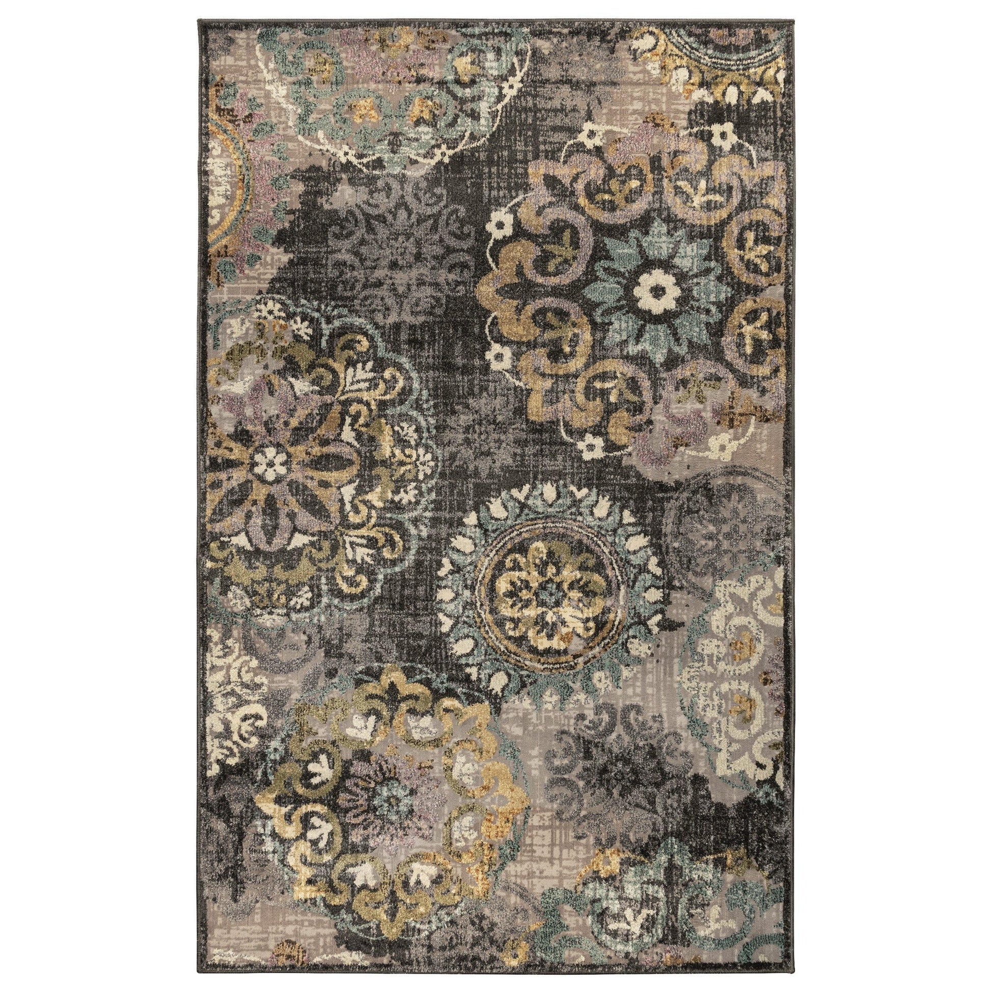 Ceyone Contemporary Floral Rug FredCo