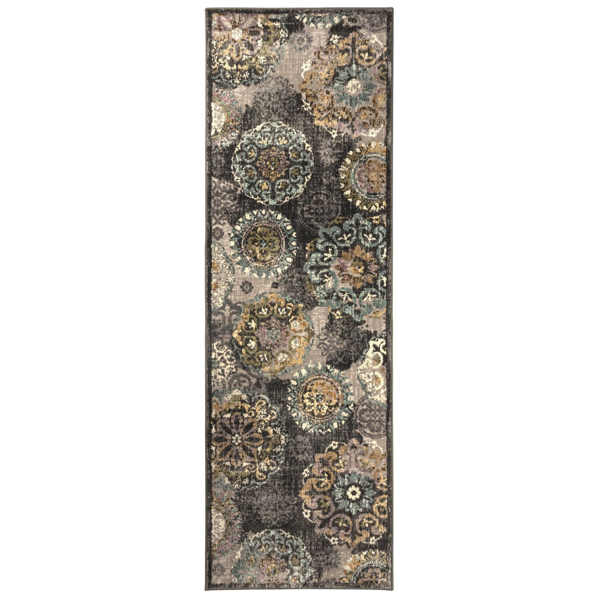 Ceyone Contemporary Floral Rug FredCo