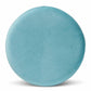 Chaela Contemporary Glam and Luxe Sky Blue Velvet Fabric Upholstered and Gold Finished Metal Ottoman FredCo