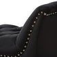 Chandelle Luxe and Contemporary Black Velvet Upholstered Bench FredCo