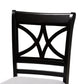 Chandler Modern and Contemporary Grey Fabric Upholstered and Espresso Brown Finished Wood 5-Piece Counter Height Pub Dining Set FredCo
