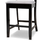 Chandler Modern and Contemporary Grey Fabric Upholstered and Espresso Brown Finished Wood 5-Piece Counter Height Pub Dining Set FredCo