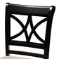 Chandler Modern and Contemporary Sand Fabric Upholstered and Espresso Brown Finished Wood 5-Piece Counter Height Pub Dining Set FredCo