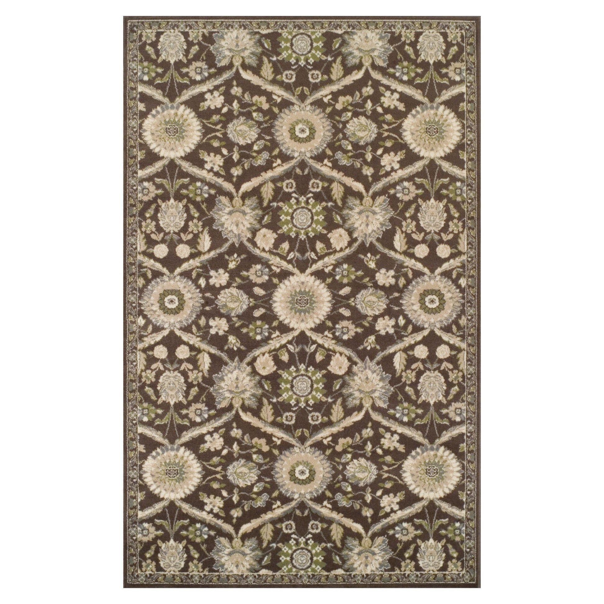 Chandler Vintage Transitional Floral Damask Rug FredCo