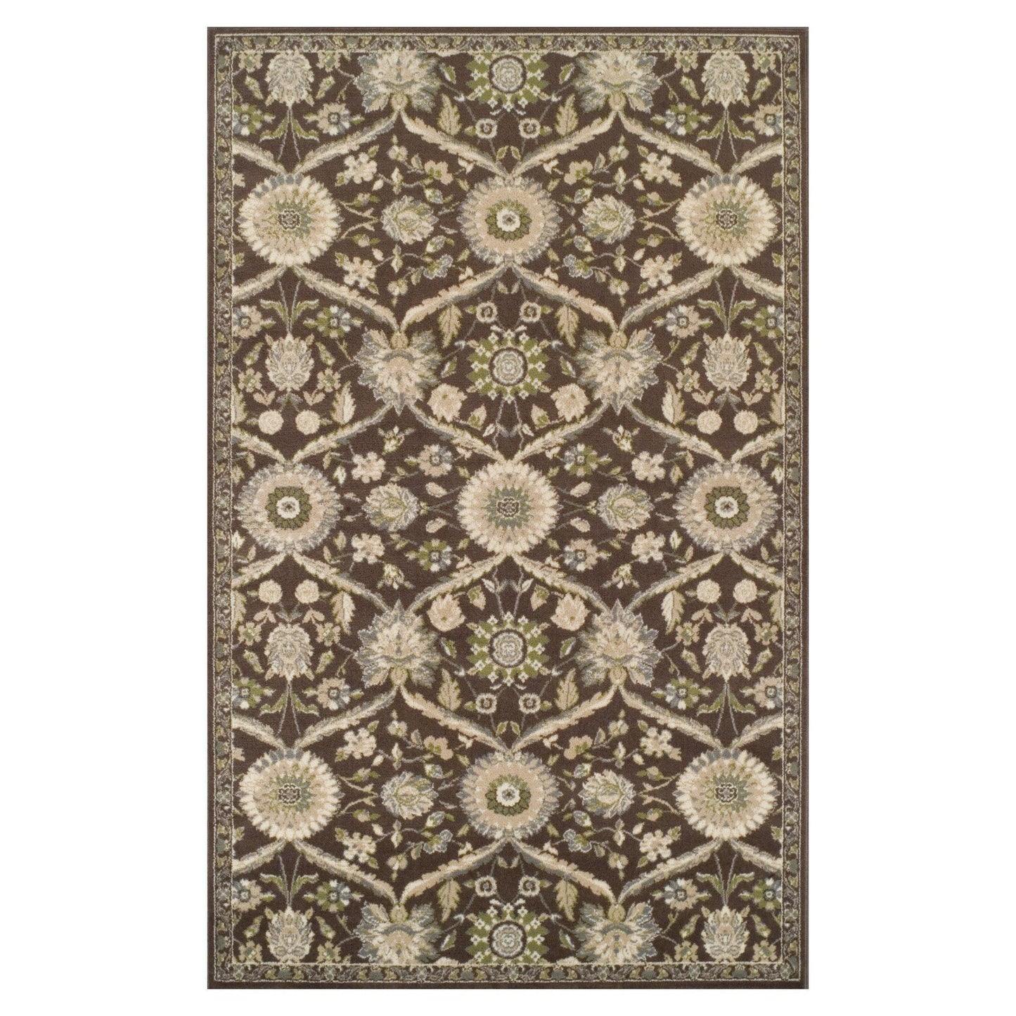 Chandler Vintage Transitional Floral Damask Rug FredCo