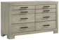 Channing Rectangular Bedroom Set Rough Sawn Grey Oak Coaster Eastern King, 5 Piece FredCo