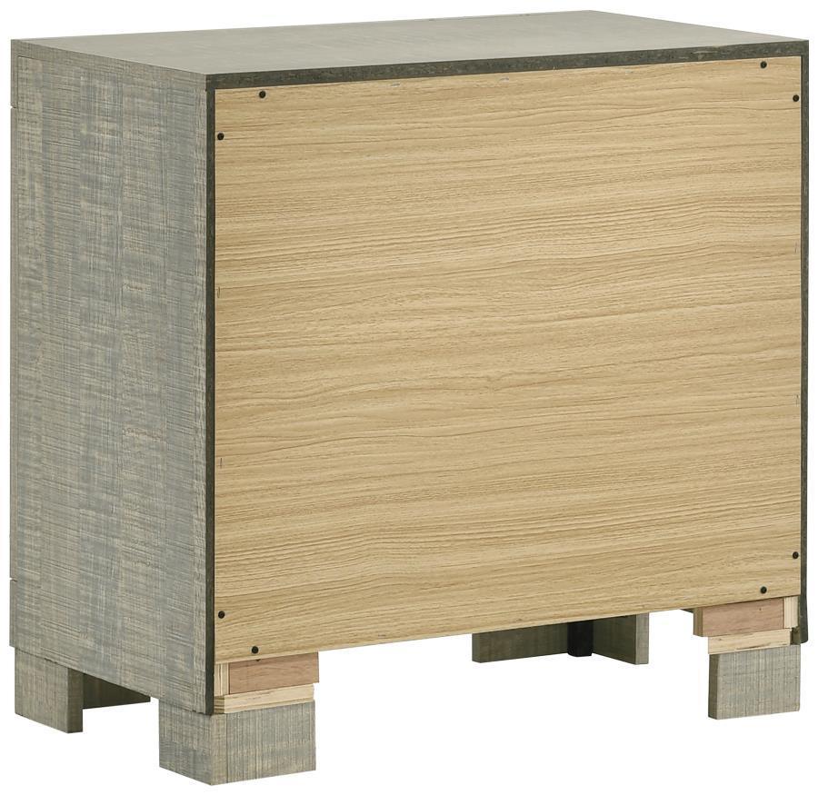Channing Rectangular Bedroom Set Rough Sawn Grey Oak Coaster Eastern King, 5 Piece FredCo
