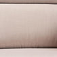 Charlotte Modern Classic Mission Style Taupe Fabric Upholstered Walnut Brown Finished Wood 3-Seater Sofa FredCo