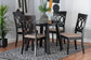 Charlottle Modern Beige Fabric and Dark Brown Finished Wood 5-Piece Dining Set FredCo