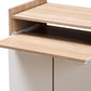 Charmain Modern and Contemporary Light Oak and White Finish Kitchen Cabinet FredCo