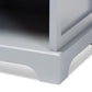 Chase Modern Transitional Light Grey Finished 1-Drawer Wood Nightstand FredCo