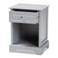 Chase Modern Transitional Light Grey Finished 1-Drawer Wood Nightstand FredCo