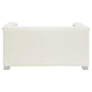 Chaviano Upholstered Tufted Living Room Set Pearl White 505391-S2 Coaster FredCo