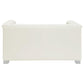 Chaviano Upholstered Tufted Living Room Set Pearl White 505391-S3 Coaster FredCo