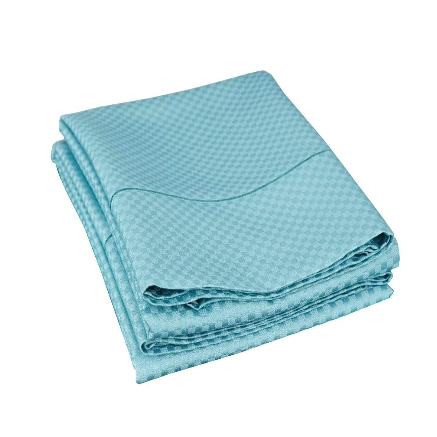 Checkered 800-Thread-Count Pillowcases Set, Cotton Blend, 7 Colors FredCo