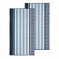 Checkered Stripes 100% Cotton Oversized Beach Towel FredCo