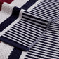 Checkered Stripes 100% Cotton Oversized Beach Towel FredCo