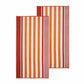 Checkered Stripes 100% Cotton Oversized Beach Towel FredCo