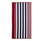 Checkered Stripes 100% Cotton Oversized Beach Towel FredCo