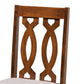 Cherese Modern and Contemporary Grey Fabric Upholstered and Walnut Brown Finished Wood 7-Piece Dining Set FredCo