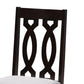 Cherese Modern and Contemporary Grey Fabric Upholstered Espresso Brown Finished 5-Piece Wood Dining Set FredCo