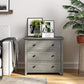 Chest of 3 Drawers Gray FredCo