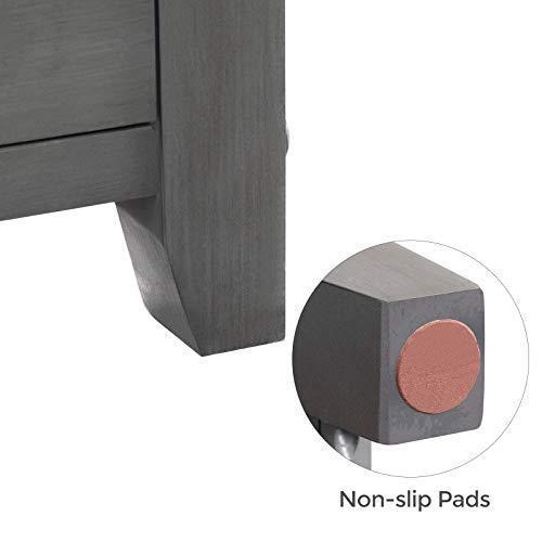 Chest of 3 Drawers Gray FredCo