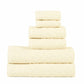 Chevron 100% Combed Cotton 550 GSM Jacquard Weave 6-Piece Towel Set FredCo
