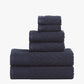 Chevron 100% Combed Cotton 550 GSM Jacquard Weave 6-Piece Towel Set FredCo