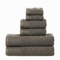 Chevron 100% Combed Cotton 550 GSM Jacquard Weave 6-Piece Towel Set FredCo