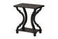 Cianna Classic and Traditional Black Wood End Table FredCo
