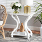 Cianna Classic and Traditional White Wood End Table FredCo