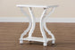 Cianna Classic and Traditional White Wood End Table FredCo