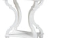 Cianna Classic and Traditional White Wood End Table FredCo