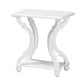 Cianna Classic and Traditional White Wood End Table FredCo