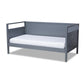 Cintia Cottage Farmhouse Grey Finished Wood Twin Size Daybed FredCo