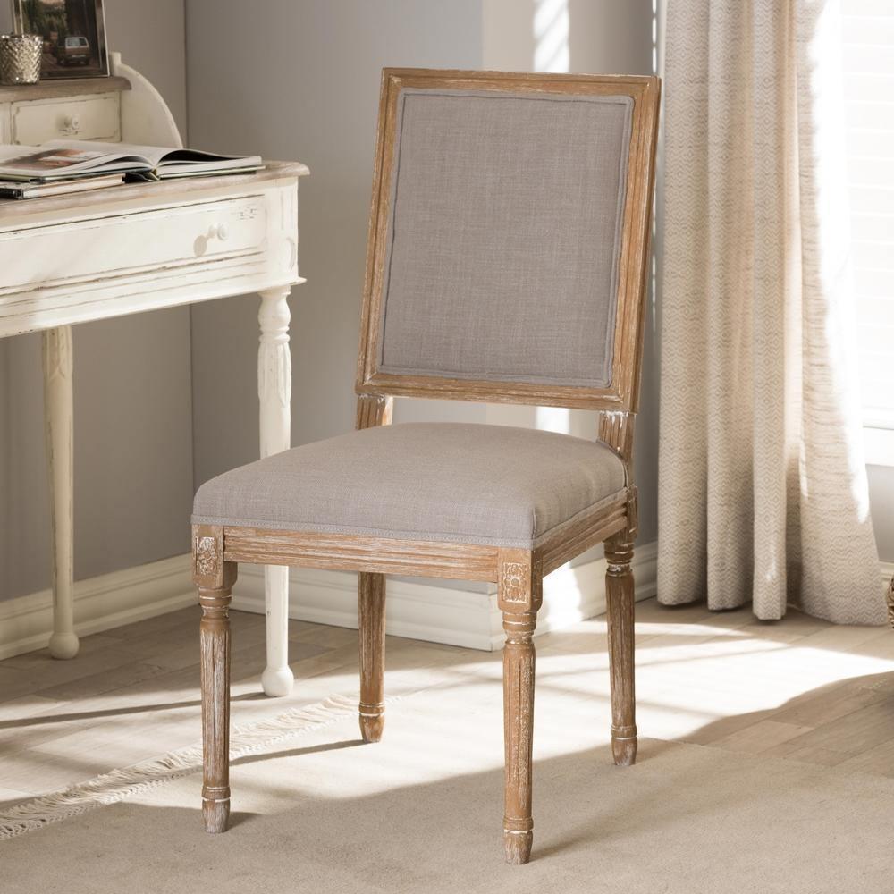 Clairette Wood Traditional French Accent Chair FredCo