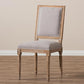 Clairette Wood Traditional French Accent Chair FredCo
