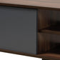 Clapton Modern and Contemporary Multi-Tone Grey and Walnut Brown Finished Wood TV Stand FredCo
