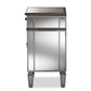 Claudia Hollywood Regency Glamour Style Mirrored Nightstand FredCo