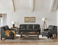Clayton Upholstered Living Room Set Grey 552051-S2 Coaster FredCo