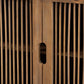 Clement Rustic Transitional Medium Oak Finished 2-Door Wood Spindle Accent Storage Cabinet FredCo