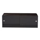 Clevedon Modern and Contemporary Dark Brown Wood Entryway Storage Cushioned Bench Shoe Rack Cabinet Organizer FredCo