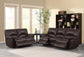 Clifford Upholstered Pillow Top Arm Living Room Set Chocolate Brown 600281-S2 Coaster FredCo