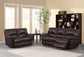 Clifford Upholstered Pillow Top Arm Living Room Set Chocolate Brown 600281-S2 Coaster FredCo